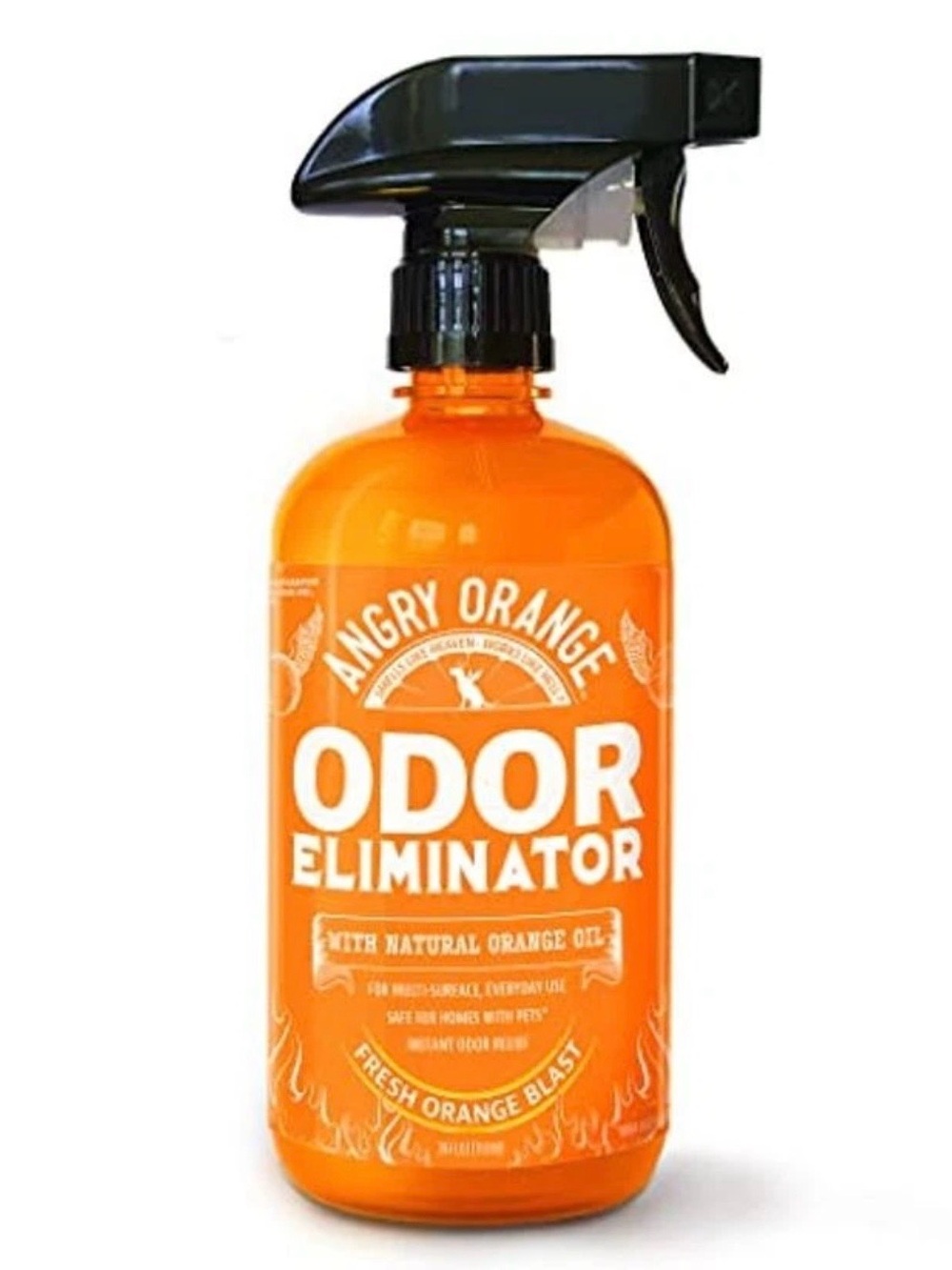 Set of 2 - ANGRY ORANGE  Odor Eliminator Spray Bottles - 24oz - NEW